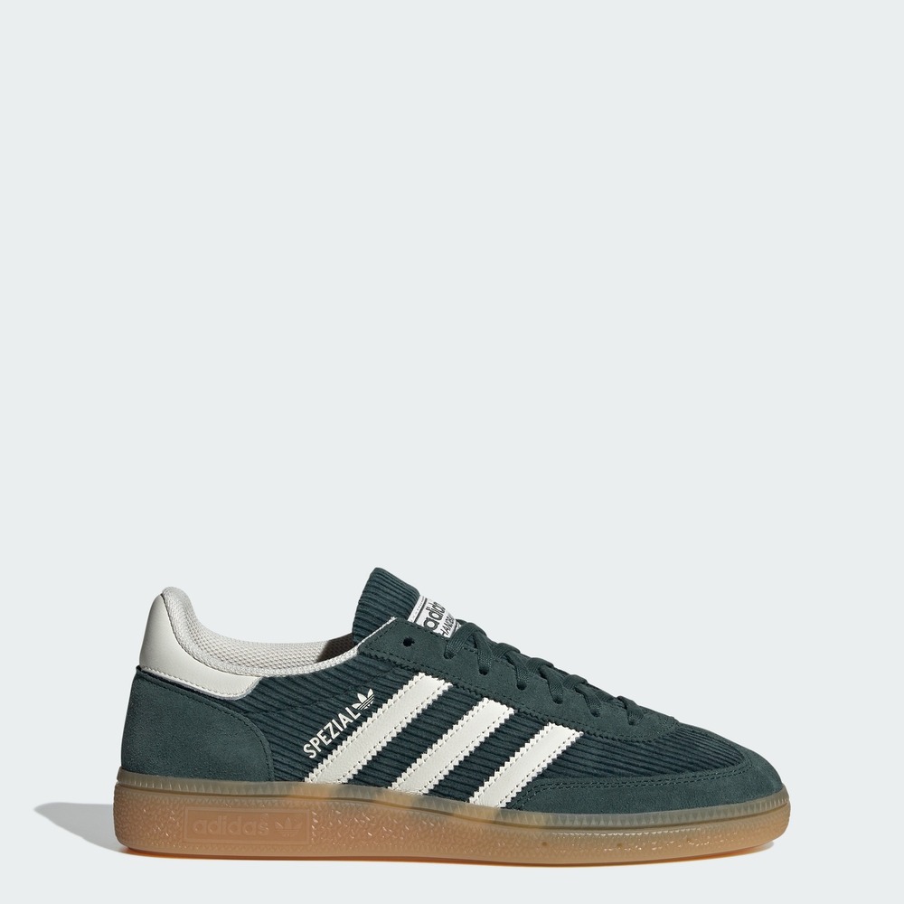 Adidas Handball Spezial Green Corduroy Suede Gum Sole Sneakers IG1976 Womens 8